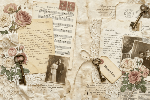 Download Vintage Travel Notes Junk Journal Page - Junk journal page Collection