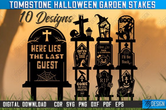 Download Tombstone Garden Stakes Laser Cut Bundle - Tombstone Collection