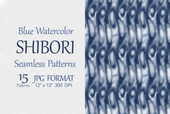 Download Blue Shibori Seamless Pattern - Blue Collection
