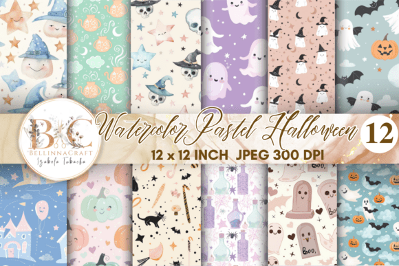 Download Watercolor Pastel Halloween Seamless - Premium Resources