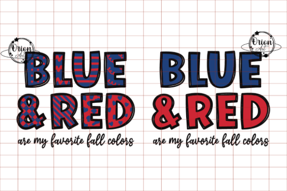 Download Blue and Red Are My Favorite Fall Colors - Blue Collection