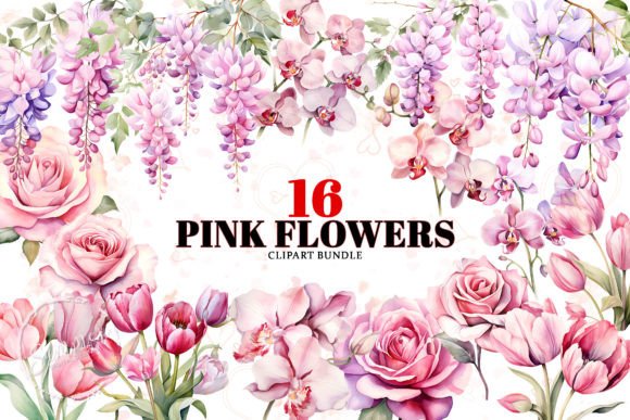 Download Watercolor Flowers Sublimation Clipart - Flowers sublimation Collection
